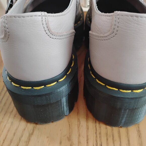 Dr Martens Bethan Taupe Mary Jane Platforms
